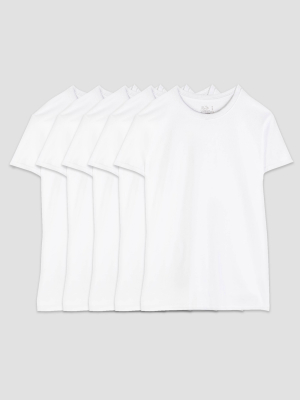 Fruit Of The Loom Men's Crew Neck T-shirt 5pk - White 2xl