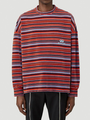 Martin Rose Striped Crewneck Sweatshirt