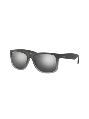 Ray-ban Rb4165 852/88 Unisex Square Lifestyle Sunglasses Grey