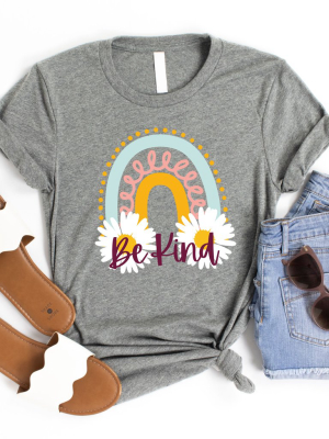 Be Kind Rainbow Graphic Tee