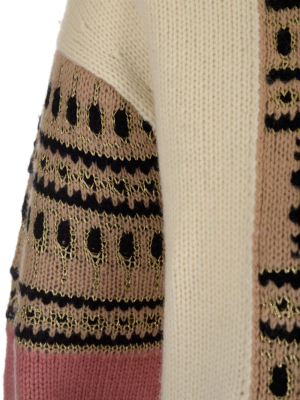 Max Mara Intarsia Knitted Sweater