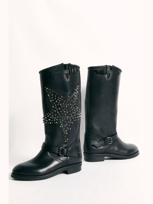 Counting Stars Tall Moto Boots