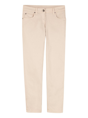 Brunello Cucinelli Logo Patch Slim Jeans