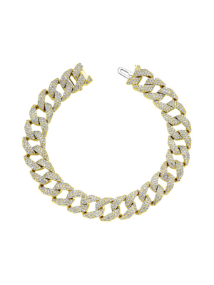Geo Link Diamond Bracelet - Yellow Gold