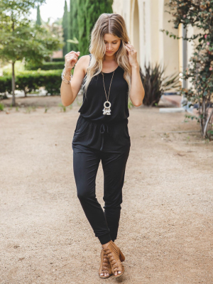 Leighton Lounge Jumpsuit - Black