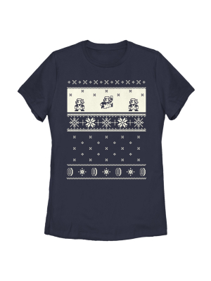 Women's Nintendo Christmas Sweater Mario T-shirt