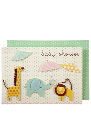 Animals & Umbrellas Card