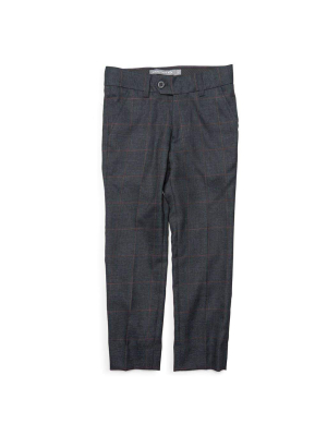 Suit Pants | Graphite Windowpane