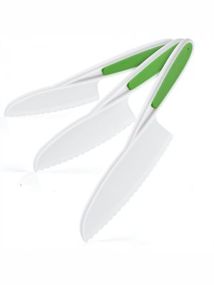 Zulay Kitchen Kids Knife Set For Cooking And Cutting Fruits, Veggies, Sandwiches & Cake