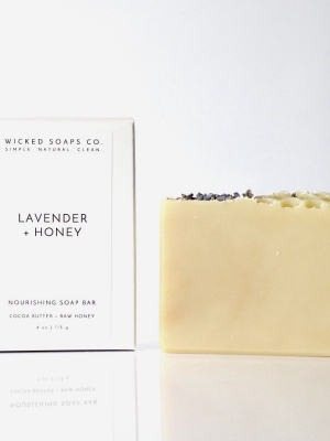 Wicked Soaps Co. Lavender + Honey Soap Bar