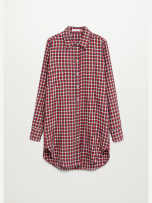 Check Shirt Dress