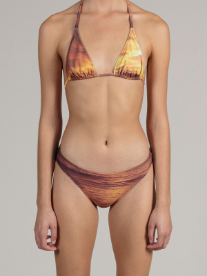 Sunset Triangle Bikini Top