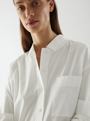 Cotton Poplin Shirt Dress