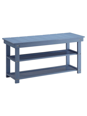 Oxford Utility Mudroom Bench Blue - Breighton Home