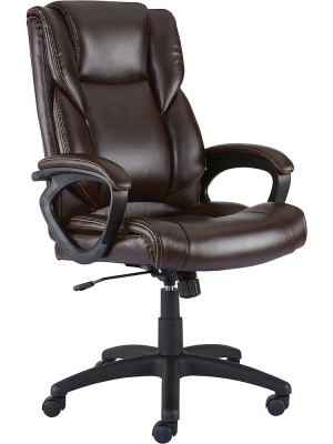 Staples Kelburne Luxura Office Chair Brown 50870