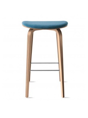 Under Counter Upholstered Wood Stool