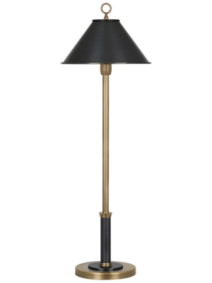 Aaron Table Lamp In Brass & Deep Patina Bronze