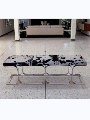 Global Views Airline Holstein Bench