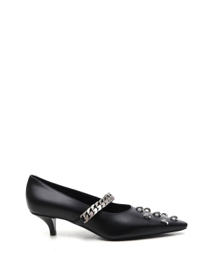 Givenchy Ring Studded Chain Strap Pumps