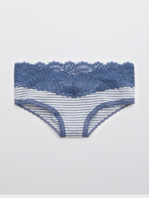 Aerie Cotton Eyelash Lace Cheeky Underwear