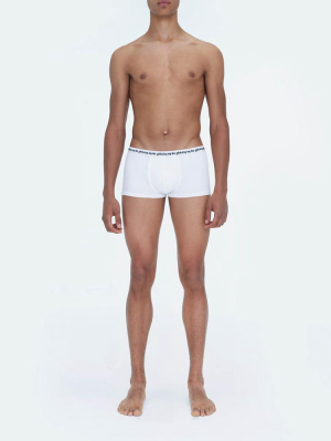 Rib Jersey Trunks 3 Pack White