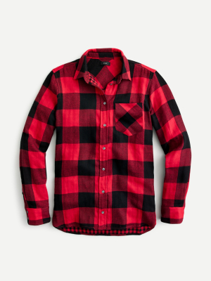 Classic-fit Boy Shirt In Buffalo Check