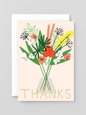 Flower Thanks Card