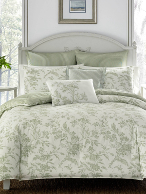 Pastel Green Natalie Comforter Set - Laura Ashley