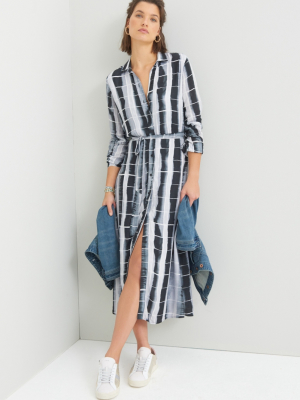 Cloth & Stone Sara Tie-dye Maxi Shirtdress