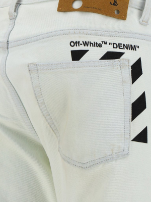 Off-white Straight-leg Denim Jeans