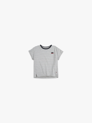 Big Girls S-xl Dolman Sleeve Striped Tee Shirt