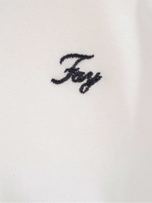 Fay Logo Embroidered Polo Shirt