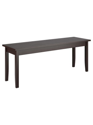 Atwood Stained Dining Bench Wood/cappuccino - Corliving