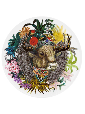 Vista Alegre Love Who You Want Monseigneur Bull Charger Plate By Christian Lacroix
