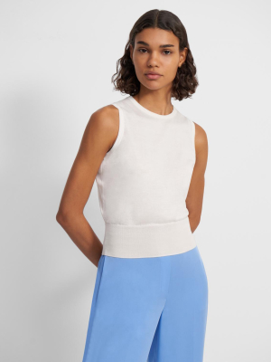 Shell Top In Silk-cotton