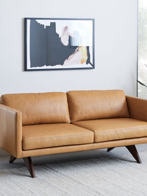 Brooklyn Down-filled Leather Sofa (74")