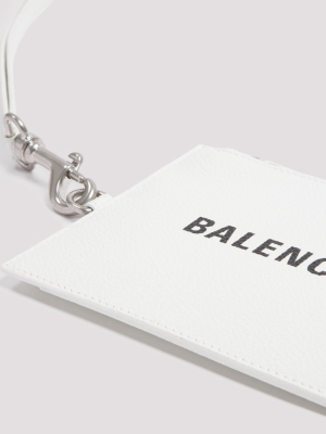 Balenciaga Logo Print Strapped Cardholder