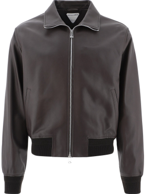 Bottega Veneta Leather Bomber Jacket