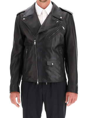 Dolce & Gabanna Zip-up Biker Jacket