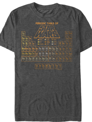 Men's Star Wars Fade Periodic Table Of Elements T-shirt