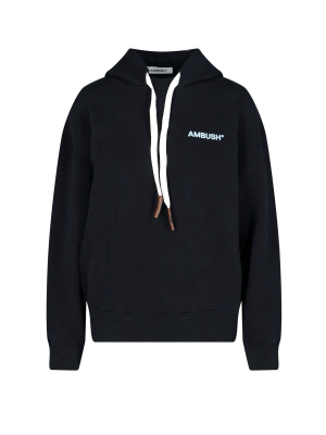 Ambush Logo Print Drawstring Hoodie