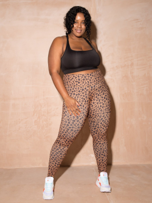 Leopard Gym Leggings - Curve