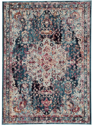 Jaipur Peridot Rug - Colonial Blue/dark Sapphire