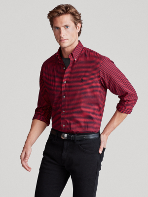 Classic Fit Checked Twill Shirt