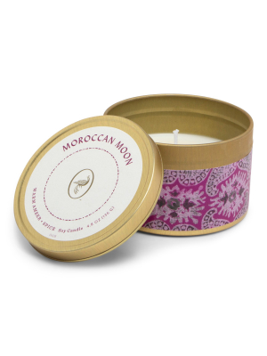 4.8oz Printed Tin Jar Candle Moroccan Moon - Escape Collection - Opalhouse™