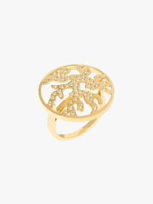 Diamond Coral Ring