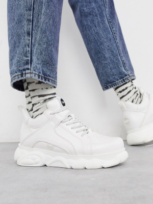 Buffalo Cloud Chunky Sole Sneakers In White