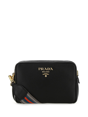 Prada Logo Plaque Crossbody Bag