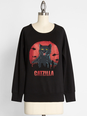 Catzilla Graphic Sweatshirt