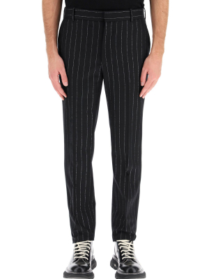 Alexander Mcqueen Pinstriped Trousers